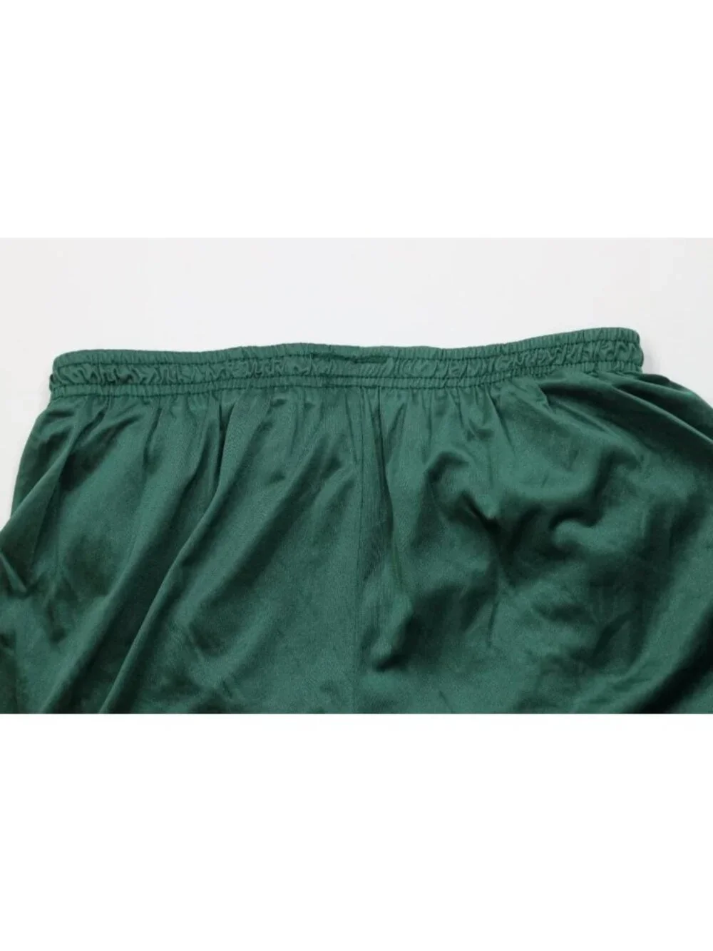 Vintage 90s Mens XL Silky Nylon Lined Running Jogging Short Shorts Green USA